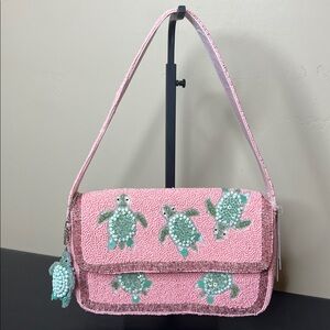 Handcrafted In India | Beaded Turtle Shoulder Bag 🐢